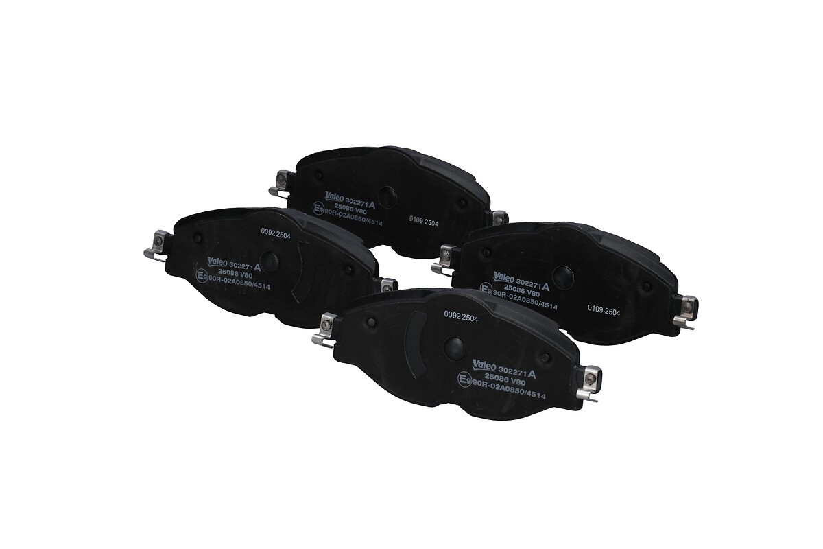Jeu de 4 plaquettes de frein VALEO ref. 302271A